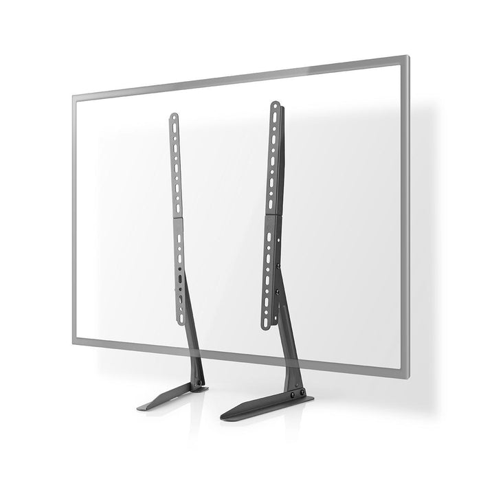 Nedis Fixen TV-Bürosstänner fir Bildschiermer vun 13-70 Inch | Maximal 50 kg | Flexibel Héichtenastellung | VESA-kompatibel | Stol | Schwaarz