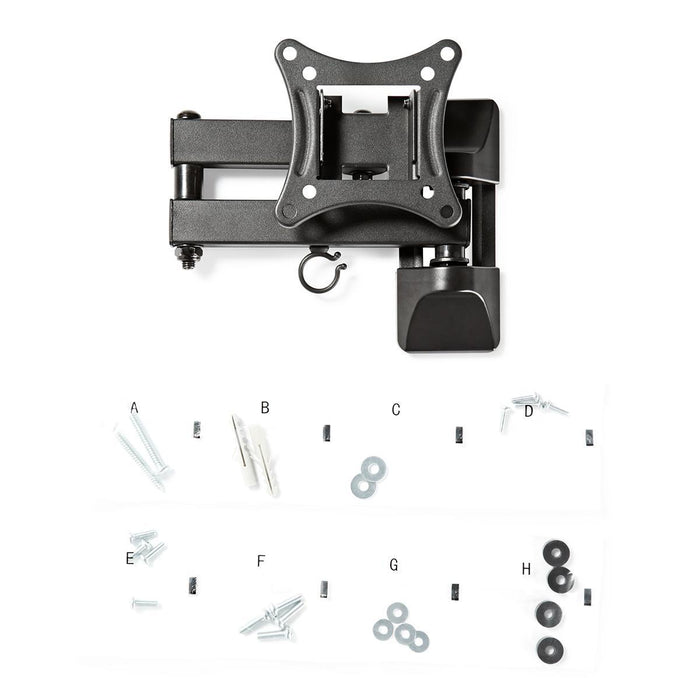 Full-Motion TV Mauerbriet | 13 - 27" | Max. 15 kg | 3 Scharnéierpunkten