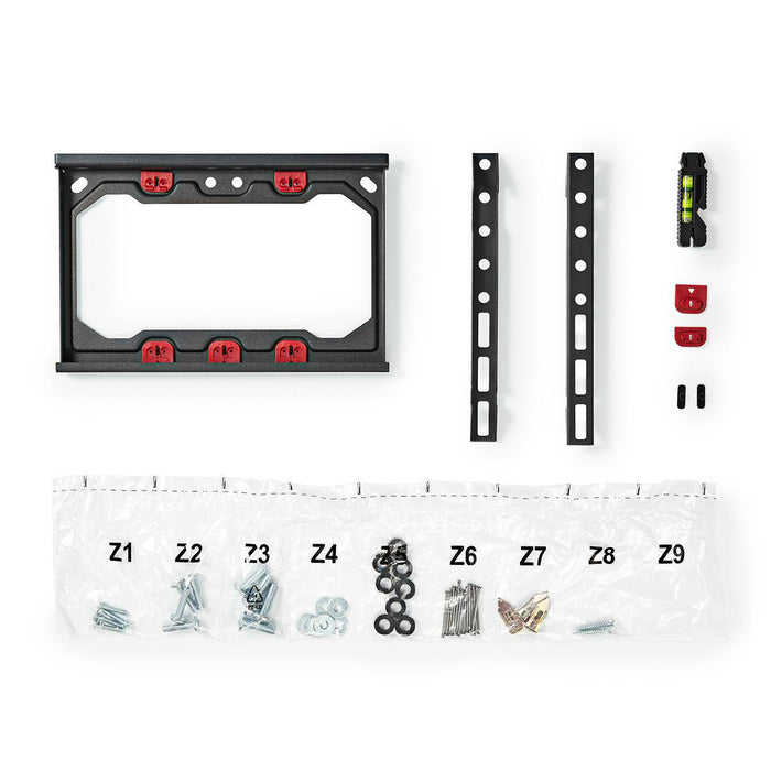 Festen TV-Beugel fir Gipsplack | 13 - 27" | Max. 15 kg | 28 mm Distanz bis Mauer | Schwaarz