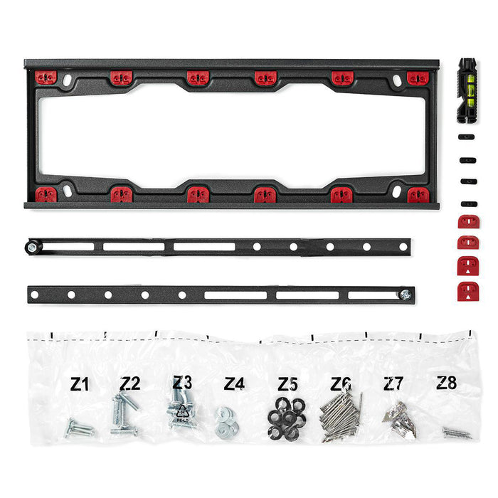 Fixe TV-Beugel fir Gipsplack | Schwaarz | 23 - 55" | Max. 35 kg | 28 mm Ofstand bis bei d'Mauer | Schwaarz