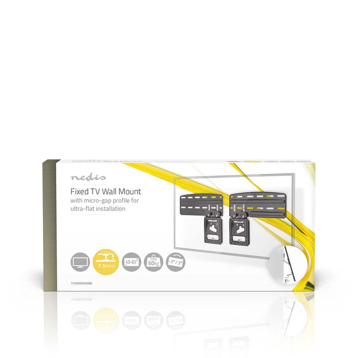 Nedis Fixen TV-Mauerbeugel 43-85 Inch | Max. 60 kg | Micro-Gap Design