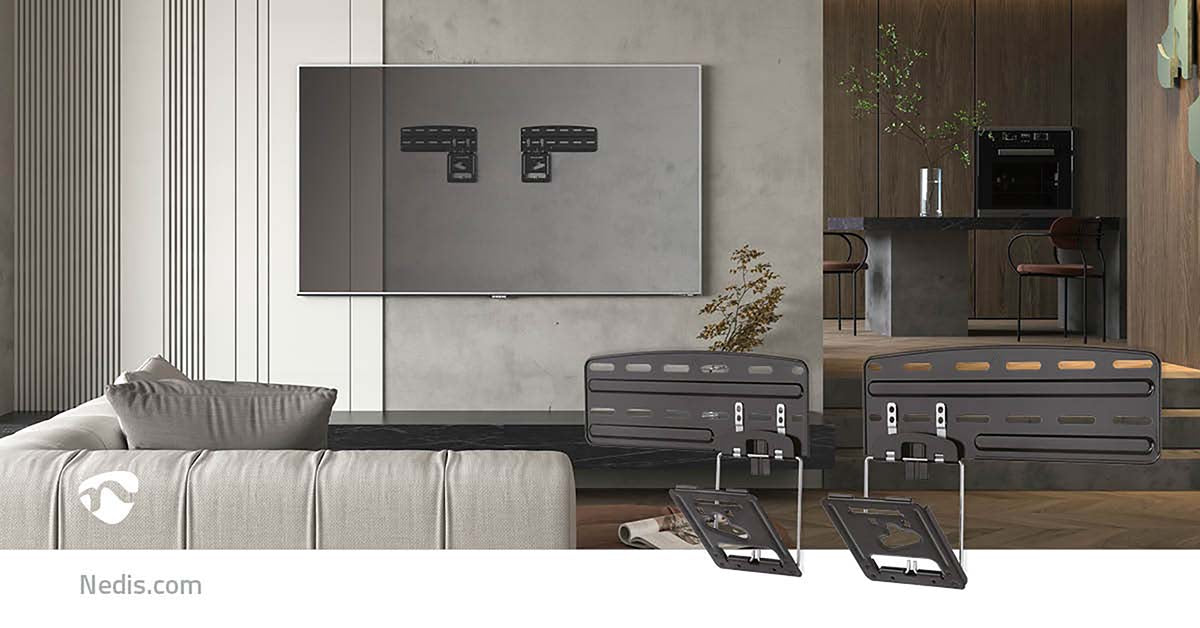 Nedis Fixen TV-Mauerbeugel 43-85 Inch | Max. 60 kg | Micro-Gap Design
