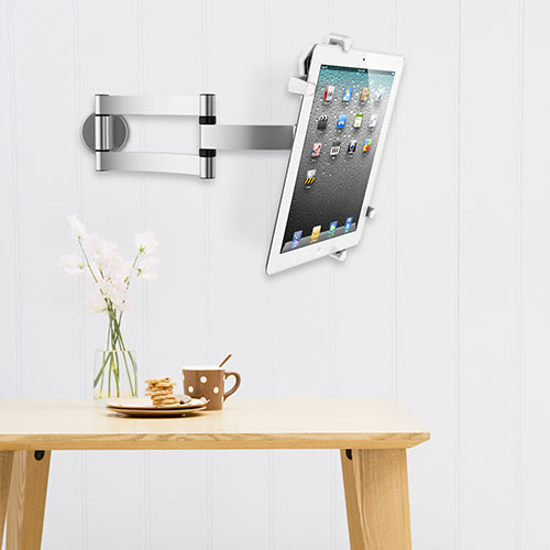 Wolff Mount Eleganten Aluminium Tablet iPad Mauerbeugel oder Dëschstänner |bis 10.4 inch |Aluminium |Universal