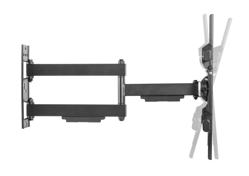 Wolff Mount Full-Motion TV-Mauerbeugel - Perfekt fir 32-55 inch TVen - Bis 50 KG belaaschtbar - 10 Joer Garantie | Universal