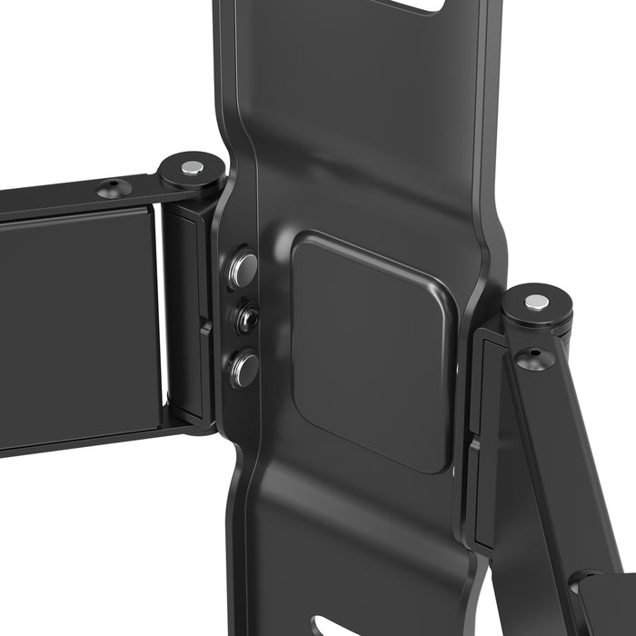 Wolff Mount Ultra-platt Full Motion TV Mauermontage | Distanz 19.5 bis 250mm | Dréibar - käntelbar | VESA 600x400 | Universell