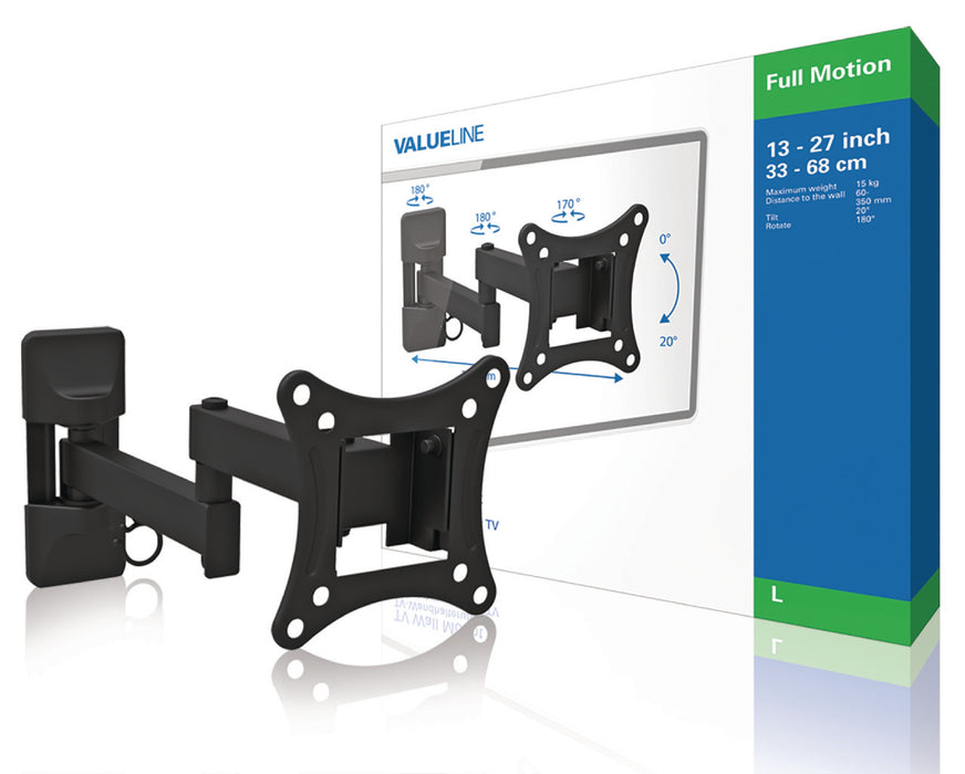 Valueline TV-Mauerbriet 13 bis 27 inch laangen Aarm