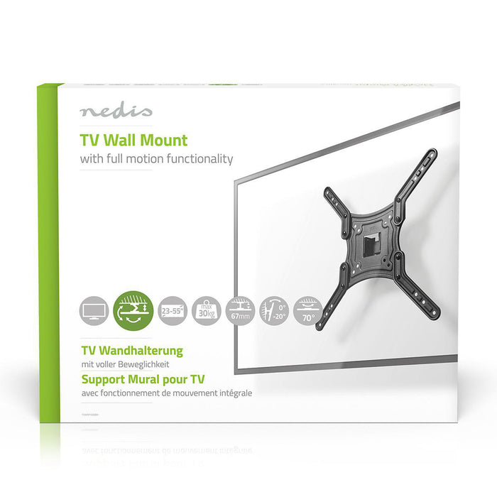Full-Motion TV Mauerbriet | 23 - 55" | Max. 30 kg | 1 Scharnéierpunkt