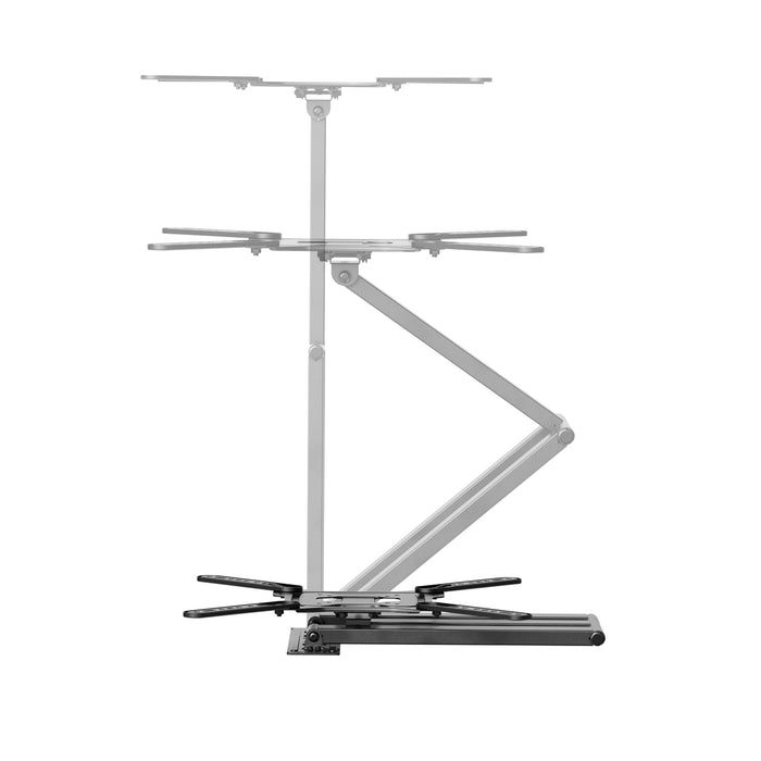 Wolff Mount universell laang TV-Beugel fir Ekranen bis 65 inch (73 cm aus der Mauer) mat VESA 400x400