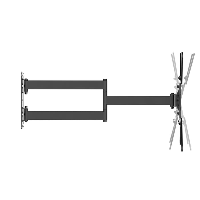 Wolff Mount laangen TV-Beugel fir Samsung 32-65 inch (73 cm vun der Mauer ewech) | VESA 400x400