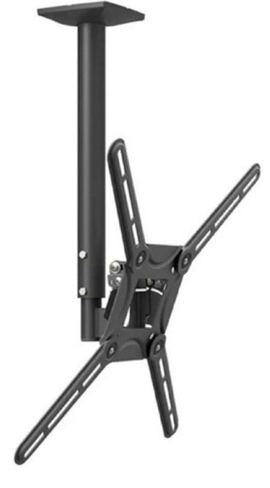 Barkan Mounts Schwaarz Plafongsbeugel 29 - 65 inch |Héichtverstellbar |Dréi- a kippbar |VESA 400x400