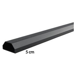 Kabelkanal TV Aluminium schwaarz 5cm breet