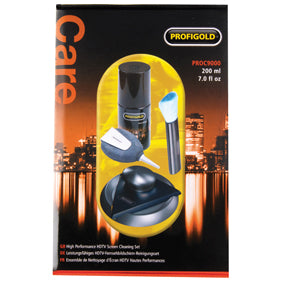 Reinigungsset fir HDTV‑Ecran