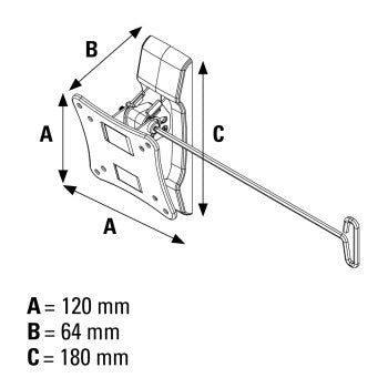 Kantelbare TV muurbeugel tot 24 inch