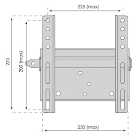 TV-Beugel mat Anti-Diebstall-System fir Ekranen bis 32 inch schwaarz