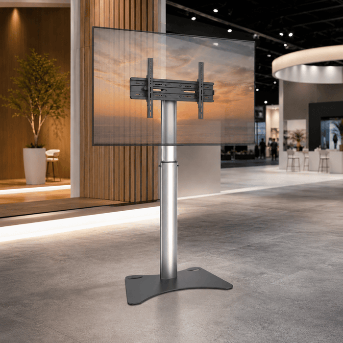 Wolff Mount Universelle Aluminium verstellbar schlanke TV Stänner |32 -70 inch |Presentatiounssäil |VESA 800x400 |10 Joer Garantie