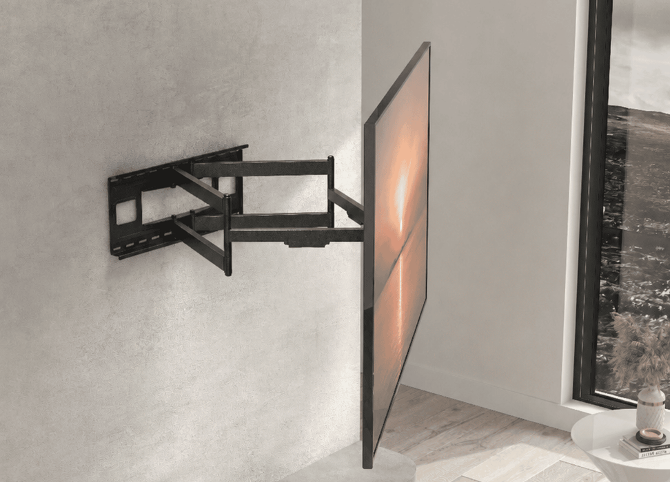 Wolff Mount Heavy Duty TV-Briet bis 90 inch|1 Meter vun der Mauer ewech!|Universell|VESA 800x400|Stabil 2 Äerm