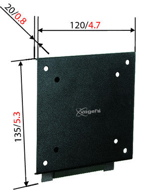 Vogels VFW 030 schwaarz LCD/TFT-Mauerhalterung