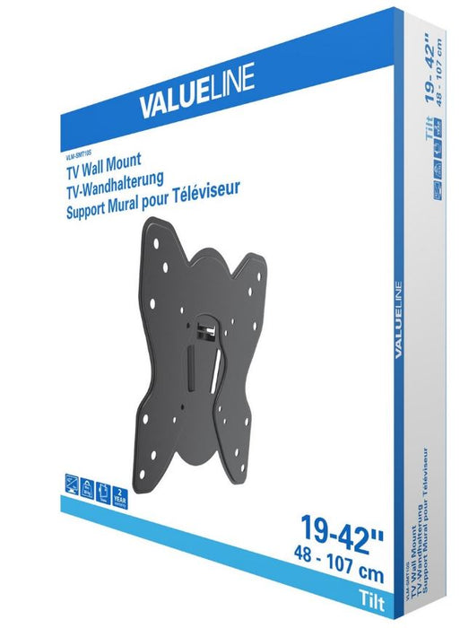 OP=OP Schlank kipbar Mauerbeugel mat VESA 200x200, Écrane bis 42"