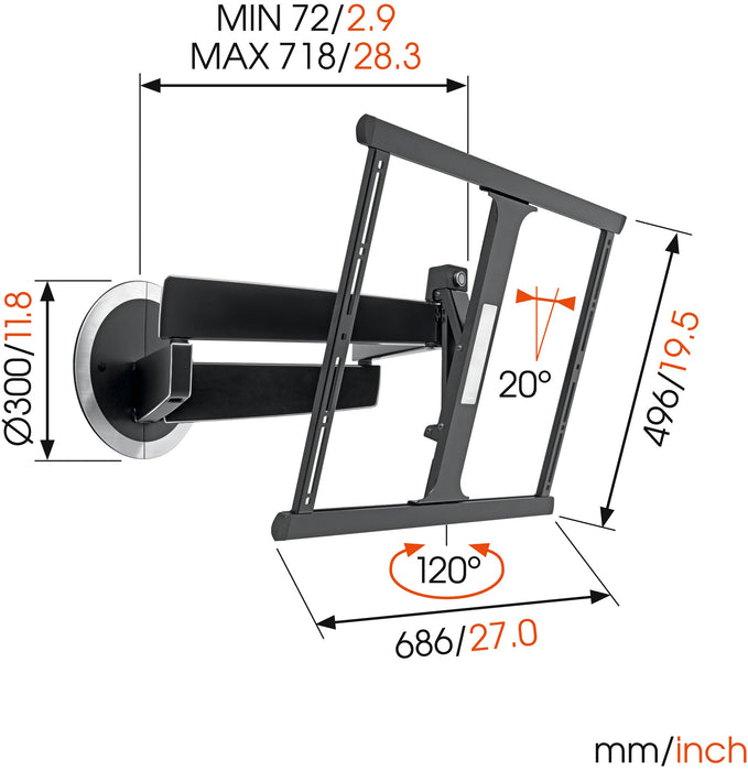 Vogel's DesignMount dréi bare TV-Beugel Next