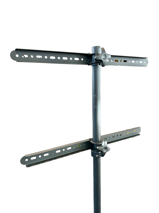 Wolff Mount Solide elegant TRI-Pod-Stänn bis 65 inch |VESA 600x400 |Universell |Wunnzëmmer-Stänn